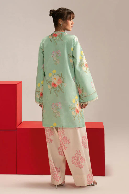 Mint Serenity – Pastel Floral 2-Piece